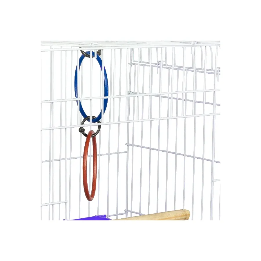 Poleiros e argolas para brincar