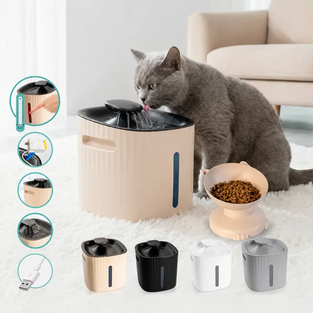 Kit Lume Fonte para Gatos com Comedouro Elevado — imagem 1