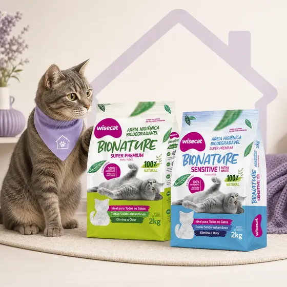 Areia Higiênica Biodegradável Bionature 2kg — imagem 2