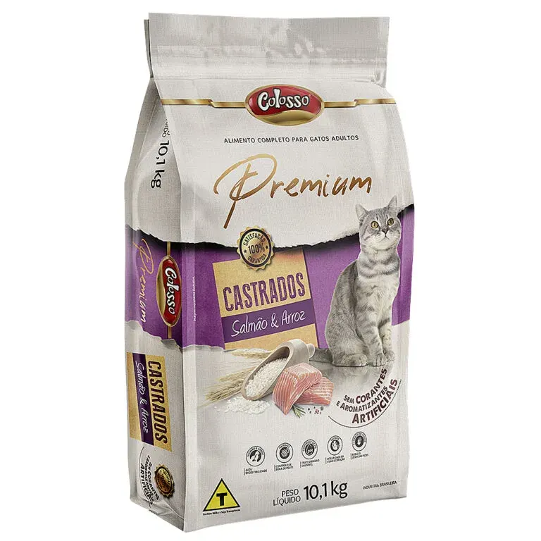 Ração Colosso Premium Gatos Castrados 10,1kg — imagem 3