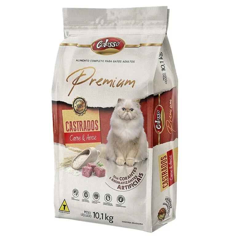 Ração Colosso Premium Gatos Castrados 10,1kg — imagem 4