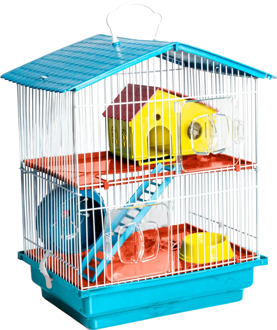 Gaiola Hamster 2 Andares Teto Plástico — imagem 3