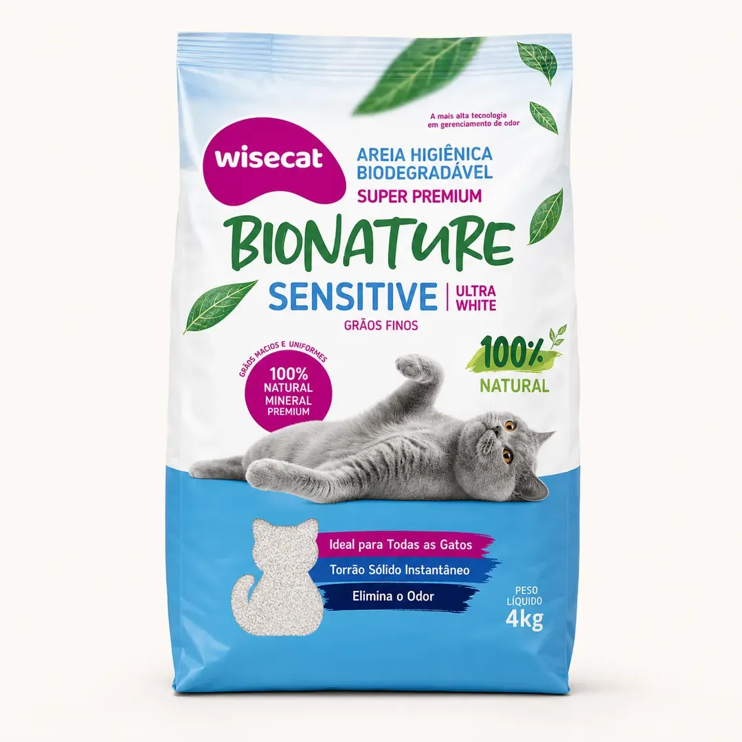 Areia Higiênica Biodegradável Bionature 4kg — imagem 3