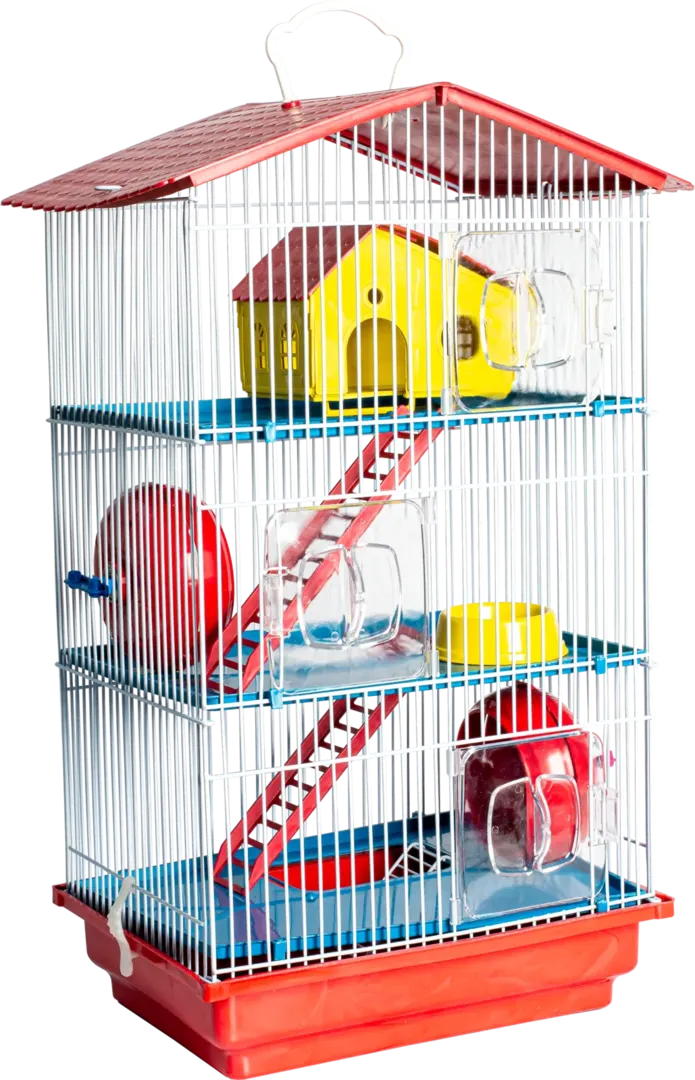 Gaiola Hamster 3 Andares Teto Plástico — imagem 3
