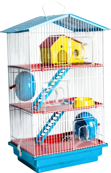 Gaiola Hamster 3 Andares Teto Plástico — imagem 2