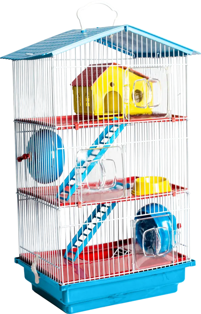 Gaiola Hamster 3 Andares Teto Plástico — imagem 2