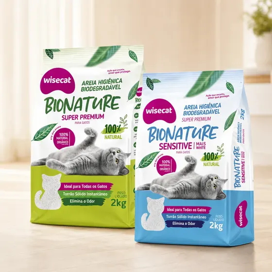 Areia Higiênica Biodegradável Bionature 2kg — imagem 1