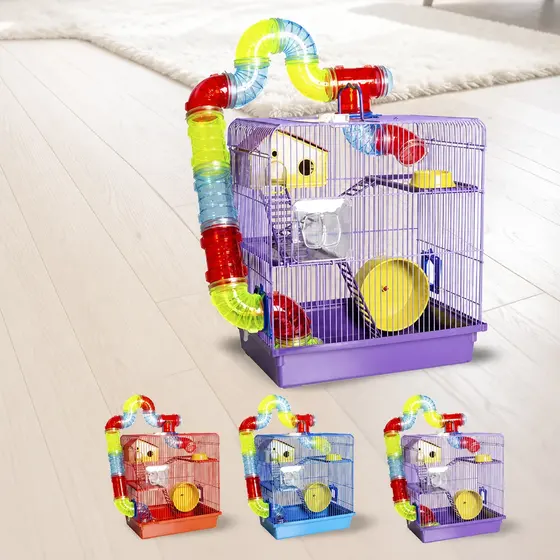 Gaiola Tubo Super Luxo 3 Andares — imagem 1
