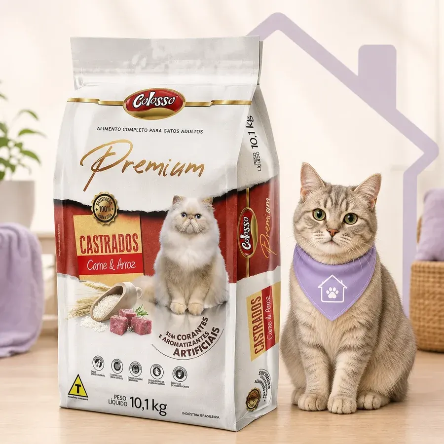 Feita para a rotina do gato castrado